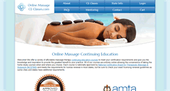 Desktop Screenshot of onlinemassagececlasses.com